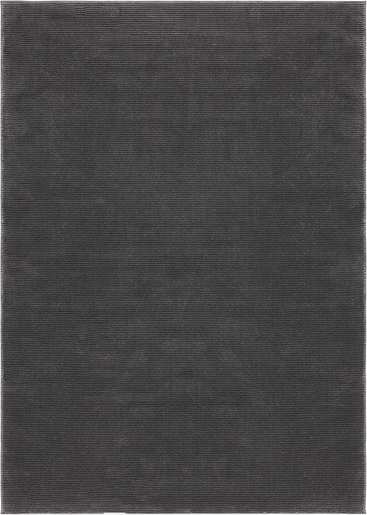 SAFAVIEH Revive Collection Area Rug - 6'7" x 9', Charcoal, Solid Design, Ideal for The Living Room, Bedroom, Dining Room (REV102H-6)