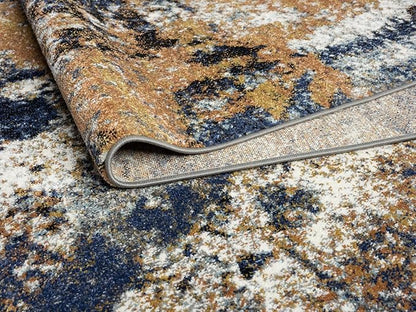 Keen Home Design Area Rugs - 9x12 Non-Shedding, Abstract Rugs for Kitchen, Living Room, Bedroom, Dining Room, Entryway - Size: 9'2" x 11'11", Multi