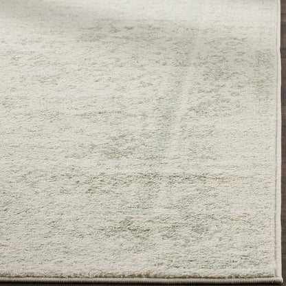 SAFAVIEH Adirondack Collection Runner Rug - 2'6" x 6', Ivory & Sage, Distressed Vintage Floral Design, Non-Shedding & Easy to Clean, Ideal for Hallway, Foyer, Entryway, Bedroom (ADR109V)