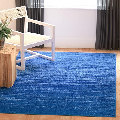SAFAVIEH Area Rug 3x5 - Adirondack Collection - Light Blue & Dark Blue, Modern Ombre Design, Non Shedding & Easy to Clean, Ideal for Living Room, Bedroom, Office, Dining Space (ADR113F)