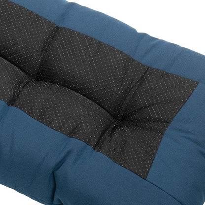 FUNHOME Outdoor Bench Cushion 48 x18 inch with Non-Slip Grips,Water Resistant Porch Swing Cushion,Bench Pillow Pads,Tufted Cushions for Patio Garden Furniture,48" Seat Cushions(Denim Blue)