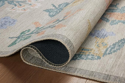 Loloi Rifle Paper Co. Rosa Collection RSA-03 Cream 3'-9" x 5'-6" Accent Rug