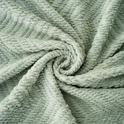 BATTILO HOME Sage Green Throw Blanket for Couch, Knit Sage Throw Blanket Versatile for Couch, Super Soft Warm Spring Blanket for Bed Sofa, 50"x60"