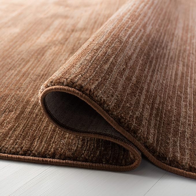 SAFAVIEH Vision Collection Runner Rug - 2'2" x 8', Brown, Modern Ombre Design, Non-Shedding & Easy to Clean, Ideal for Entryway, Foyer, Bedroom, Hallway (VSN606E)