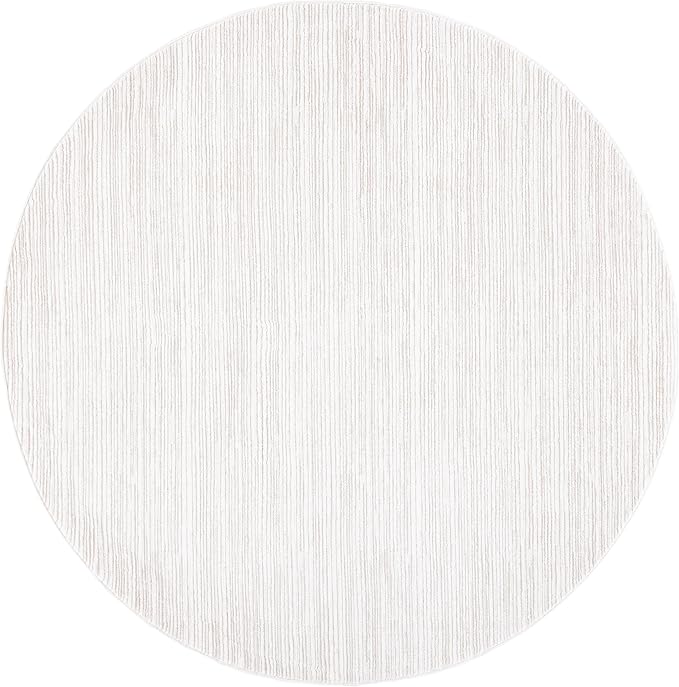 SAFAVIEH Vision Collection Round Rug - 10' Round, Ivory, Modern Ombre Design, Non-Shedding & Easy to Clean, Ideal for Living Room, Bedroom, Dining Space (VSN606J)