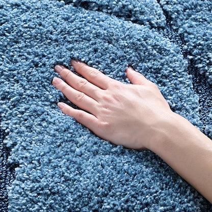 SAFAVIEH Florida Shag Collection Accent Rug - 4' x 6', Light Blue & Blue, Non-Shedding & Easy Care, 1.2-inch Thick Ideal for High Traffic Areas in Entryway, Living Room, Bedroom (SG471-6065)