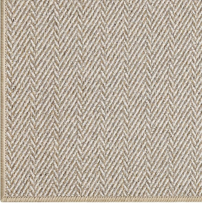LUMI Ultra Thin Indoor Door Mat for Entrance 32"x48", Non Slip Entryway Mat, Low Profile Doormat, Unique Herringbone Design Carpet for Inside, Patio, Porch, Beige