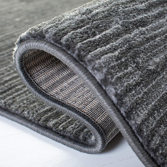 SAFAVIEH Vision Collection Runner Rug - 2'2" x 6', Grey, Modern Ombre Design, Non-Shedding & Easy to Clean, Ideal for Entryway, Foyer, Bedroom (VSN606D)