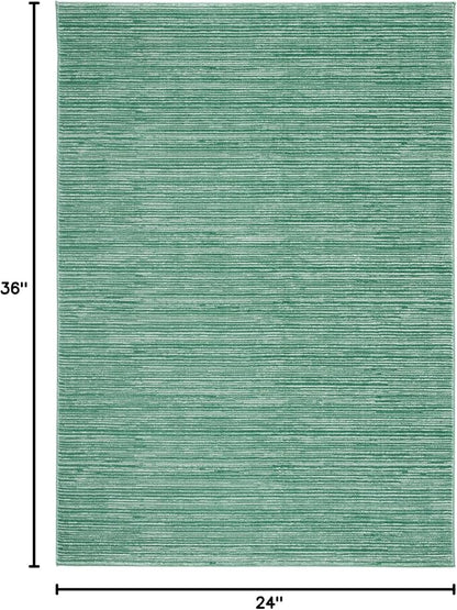 SAFAVIEH Vision Collection Accent Rug - 2' x 3', Light Green, Modern Ombre Design, Non-Shedding & Easy to Clean, Ideal for Entryway, Foyer, Bedroom (VSN606X)