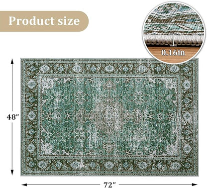 Office Chair Mat for Hardwood Floor, 72"x48" Easy Glide Computer Desk Mat Protector for Rolling Chair Under Desk Rug Nonslip Backing, Machine Wash, (Modern)