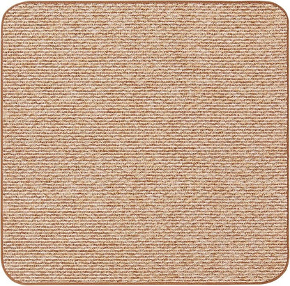House, Home and More Skid-Resistant Carpet Indoor Area Rug Floor Mat - Praline Brown - 4 Ft X 4 Ft - Non Slip Rubber Backing, Stain Resistant, Dog Friendly, Living Room Bedroom Kitchen Entryway