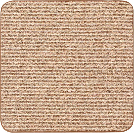 House, Home and More Skid-Resistant Carpet Indoor Area Rug Floor Mat - Praline Brown - 5 Ft X 5 Ft - Non Slip Rubber Backing, Stain Resistant, Dog Friendly, Living Room Bedroom Kitchen Entryway