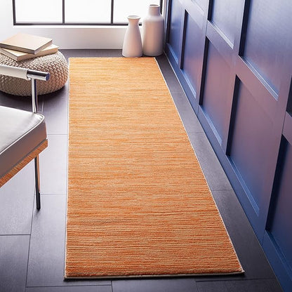 SAFAVIEH Vision Collection Runner Rug - 2'2" x 12', Orange, Modern Ombre Design, Non-Shedding & Easy to Clean, Ideal for Foyer, Hallway, Bedroom (VSN606P)