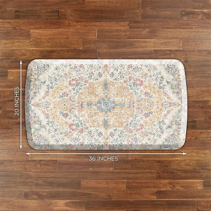 GelPro Elite Premium Gel + Foam 3/4" Thick Anti-Fatigue Floor Mat Citrus-20" x 36", Taryn Sunny Citrus
