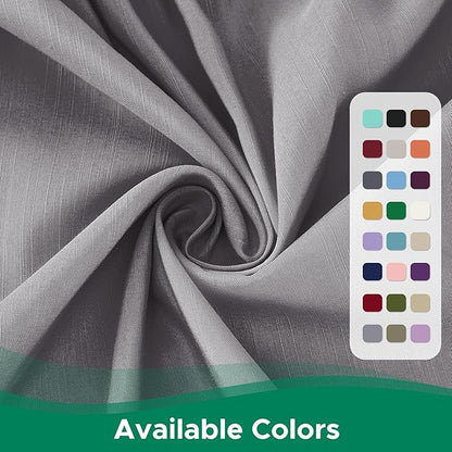 Biscaynebay Wrap Around Bed Skirts for Twin & Twin XL Beds 16" Drop, Silver Grey Adjustable Elastic Dust Ruffles Easy Fit Wrinkle & Fade Resistant Silky Luxurious Fabric Solid Machine Washable