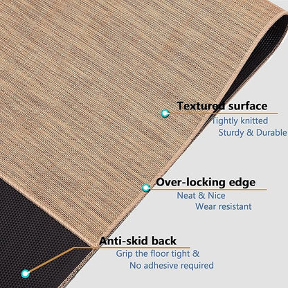 Office Chair Mat for Hardwood Floor, 60" x 47" Desk Computer Chair Mat for Hard Wood and Tile Floor, Large Anti-Slip Hard Floor Protector, PVC Mat Desk Rug for Office Home