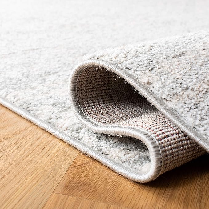 SAFAVIEH Tulum Collection Runner Rug - 2' x 8', Light Grey & Ivory, Moroccan Boho Tribal Design, Non-Shedding & Easy to Clean, Ideal for Living Room, Hallway, Foyer, Entryway, Bedroom (TUL272F)