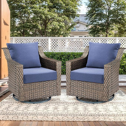 Luxury Outdoor Seat Cushion Set-22 x 24 x 6 Inch Outdoor Chair Cushions with Water Resistant & Removable Cover Outdoor Cushions for Patio Furniture Chair Sofa Couch