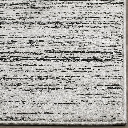 SAFAVIEH Area Rug 8x10 - Adirondack Collection - Large - Silver & Black, Modern Ombre Design, Non Shedding & Easy to Clean, Ideal for Living Room, Bedroom, Office, Dining Space (ADR113A)