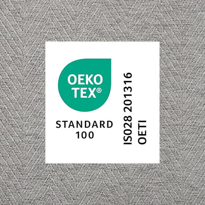TOWN & COUNTRY BASICS Pax Herringbone Textured Solid Everwash® Washable Area Rug, Low Pile, Non-Slip Backing, Easy Clean Pet & Family Friendly Rug, Grey, 8' Round