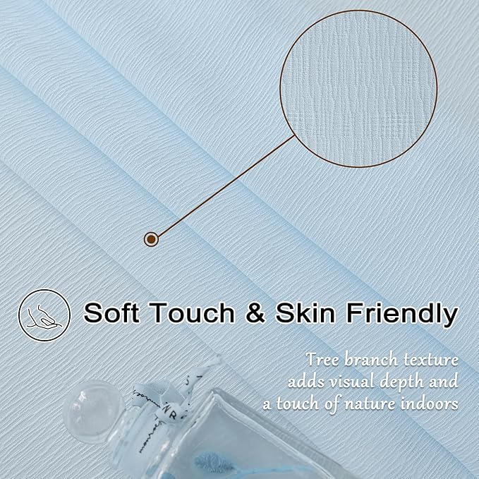MAIHER Light Filtering Pinch Pleat Curtains 63 Inches Long Light Sky Blue Sheer Curtain Panels Soft Touch Short Pleated Drapes with Adjustable Hooks for Bedroom, Sky Blue, 42" W x 63" L, 2 Panels