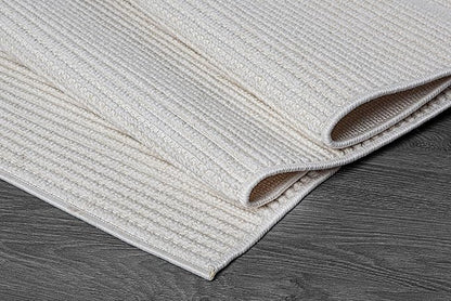 Beverly Rug Micro Loop Area Rug White 5x7 Modern Luxury Soft Trellis Geometric Durable Indoor Area Rugs for Living Dining Room Office Stain Resistant Non Shedding Casual Indoor Carpet White 5 x 7