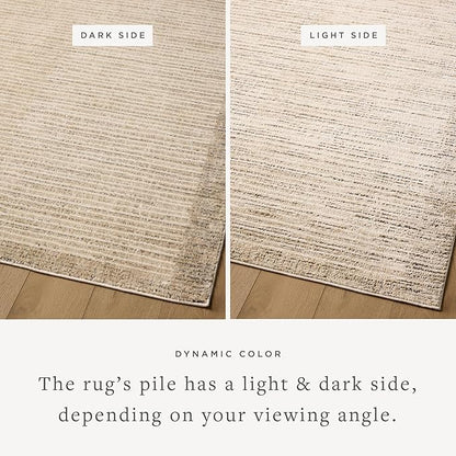 Loloi Jeremiah Brent Bleecker Collection BLE-02 Sand/Charcoal 2'-7" x 8'-0" Runner Rug