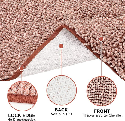 Bcoimo Super Absorbent Dog Door Mat, 36"*24" Anti Slip Mat for Muddy Paws, Pet Rugs for Dirty Paws Washable That Absorbs Moisture and Dirt, for Dog Cage and Pet Resting Carpet
