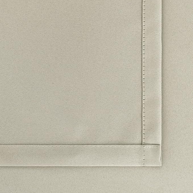 BGment Rod Pocket Blackout Curtains for Bedroom - Thermal Insulated Room Darkening Curtain for Living Room, Light Camel, 42 x 45 Inch, 2 Panels
