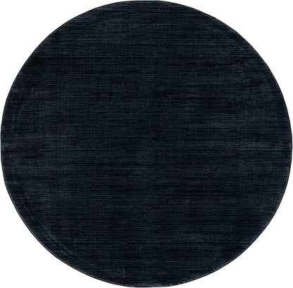 SAFAVIEH Vision Collection Area Rug - 6'7" Round, Black, Modern Ombre Design, Non-Shedding & Easy to Clean, Ideal for Living Room, Bedroom, Dining Space (VSN606Z)