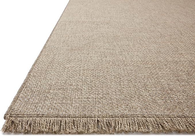 Loloi Dawn Collection Indoor/Outdoor DAW-04 Coffee 7'-8" x 7'-8" Round Area Rug