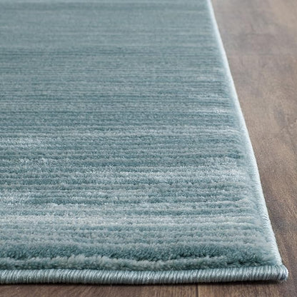 SAFAVIEH Vision Collection Runner Rug - 2'2" x 8', Aqua, Modern Ombre Design, Non-Shedding & Easy to Clean, Ideal for Entryway, Foyer, Bedroom, Hallway (VSN606B)