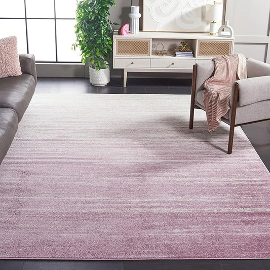 SAFAVIEH Area Rug 9x12 - Adirondack Collection - Large - Cream & Purple, Modern Ombre Design, Non Shedding & Easy to Clean, Ideal for Living Room, Bedroom, Office, Dining Space (ADR113L)