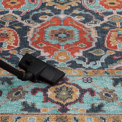 Keen Home Design 2x7 Rug - Machine Washable Runner Rug with Non-Slip Backing, Ideal for Hallway, Entryway, Kitchen, Laundry Room - Vintage, Easy Clean, Durable, Low Pile Rug - (2'6" x 7')