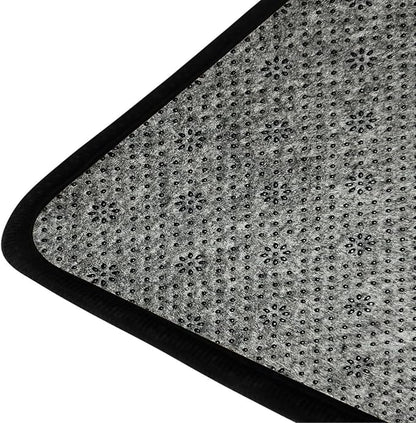 9CH Abstract Leopard Area Rug 7' X 5' Black Brown Animal Skin Print Floor Carpet Non-Slip Soft Modern Rugs for Girls Bedroom Office Dining Room Living Room
