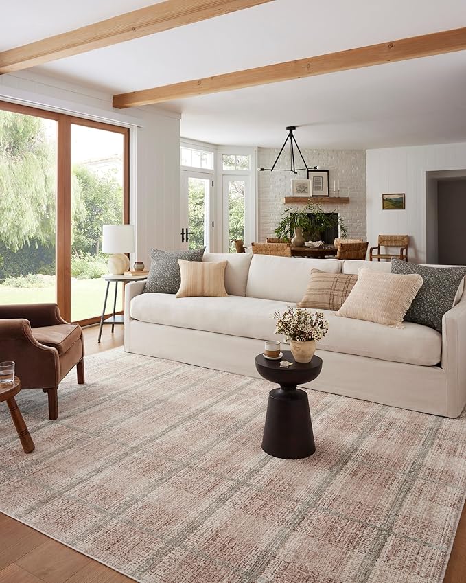 Loloi Angela Rose Ember Collection EMB-06 Clay/Mist 7'-10" x 10' Area Rug
