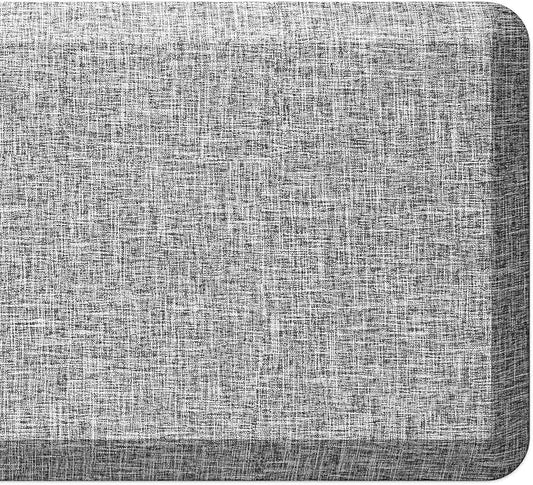 Anti Slip 3/4 inchs Anti Fatigue Kitchen Floor Mat, Ergonomic Comfort Standing Mat, Waterproof Kitchen Runner for Home, Kitchen, Office, Laundry, Garage (Light Gray, 24" x 70" -0.75")