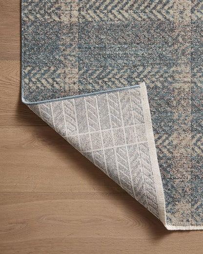 Loloi Angela Rose Ember Collection EMB-03 Blue/Beige 3'-6" x 5'-6" Accent Rug