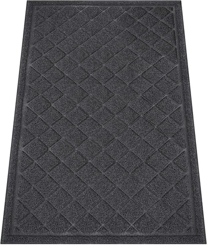 Front Door Mat Indoor Outdoor, 60" x 36" Non Slip Welcome Doormat for Entryway, Heavy Duty Low Profile Entrance Rug for High Traffic Areas, Patio, Outside Entry, Yard, Porch Waterproof