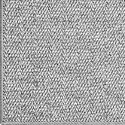 LUMI Ultra Thin Indoor Door Mat for Entrance 36"x56", Non Slip Entryway Mat, Low Profile Doormat, Unique Herringbone Design Carpet for Inside, Patio, Porch, Gray