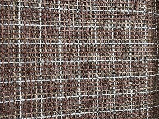 OctoRose 3 Side Zipper Upholstery Checked-Brown, Twin Size Futon Cover Slipcover Sofa DayBed Mattress Slipcover (Checked-Brown, Twin Size)