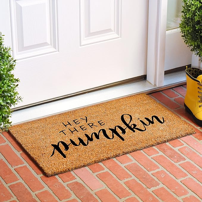 Calloway Mills Hey There Pumpkin Doormat, 30" x 48"