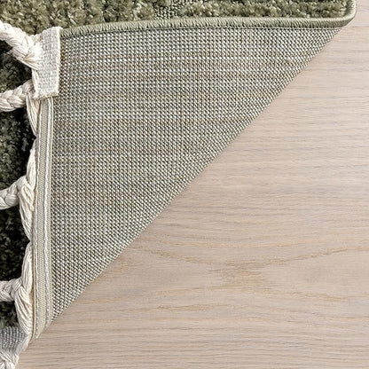 nuLOOM Kerry Green, 7'10" x 10', Geometric, Soft and Cozy, High Traffic, Stain Resistant, Easy Clean, Durable Area Rug for Bedroom, Living Room, Dining Space, Den, Foyer, Entryway