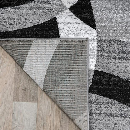 Rugshop Contemporary Abstract Circles Perfect for high Traffic Areas of Your Living Room,Bedroom,Home Office,Kitchen Area Rug 12' x 15' Gray