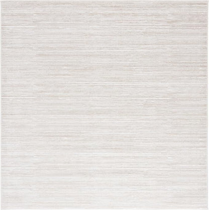 SAFAVIEH Vision Collection Area Rug - 5' Square, Ivory, Modern Ombre Design, Non-Shedding & Easy to Clean, Ideal for Living Room, Bedroom, Dining Space (VSN606J)