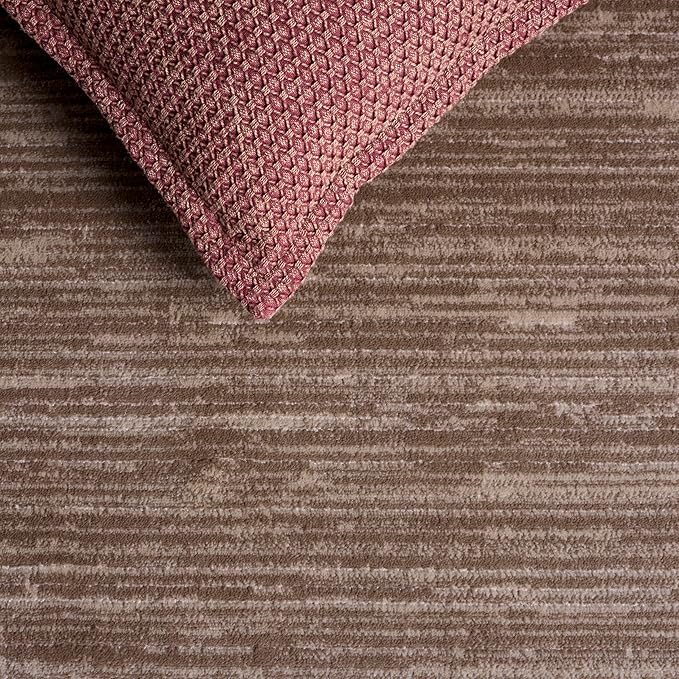 SAFAVIEH Area Rug 3x5 - Vision Collection - Light Brown, Modern Ombre Design, Non-Shedding & Easy to Clean, Ideal for Foyer, Entryway, Bedroom, Accent Space (VSN606C)