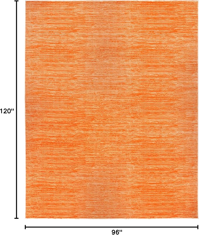 SAFAVIEH Area Rug 8x10 - Vision Collection - Large - Orange, Modern Ombre Design, Non-Shedding & Easy to Clean, Ideal for Living Room, Bedroom, Dining Space (VSN606P)