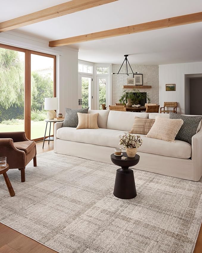 Loloi Angela Rose Ember Collection EMB-04 Ivory/Multi 2'-7" x 7'-6" Runner Rug