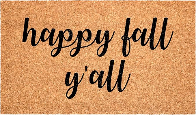 Calloway Mills Hapy Fall Yall Doormat, 17" x 29"