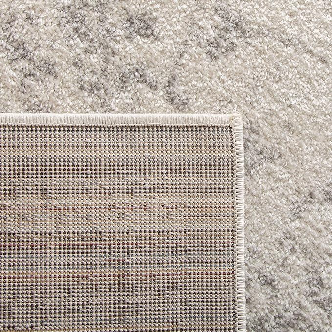 SAFAVIEH Area Rug 11x15 - Adirondack Collection - Large - Ivory & Silver, Distressed Vintage Floral Design, Non-Shedding & Easy to Clean, Ideal for Living Room, Bedroom, Dining Space (ADR109C)
